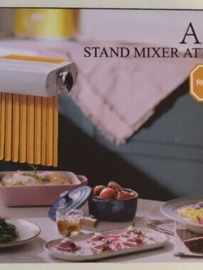 Antree 3-in-1 Pasta Attachment KitchenAid Roller Fettuccine Spaghetti Maker